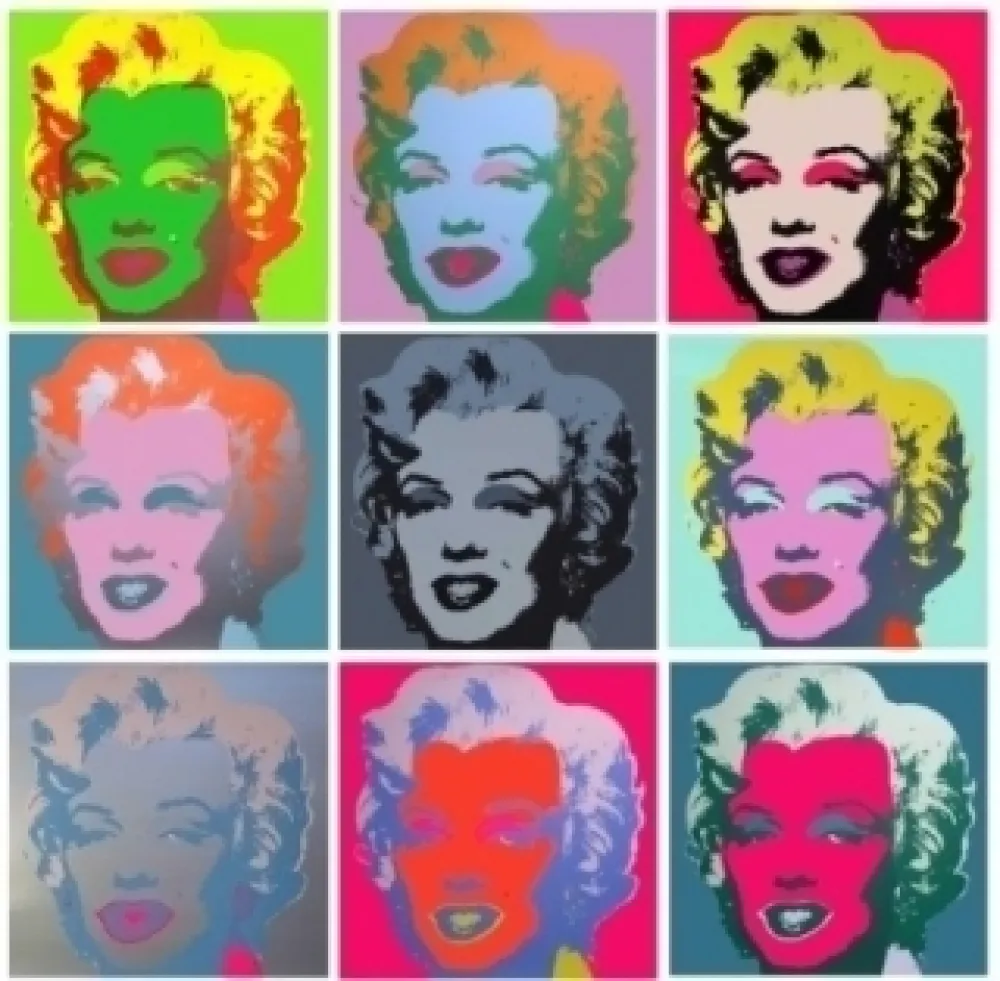 丝网印刷 Warhol - Marilyn Monroe - 10 silkscreens