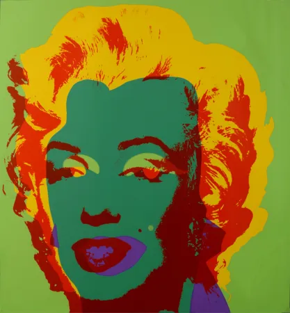 丝网印刷 Warhol - Marylin (#G), c. 1980 - Very large silkscreen