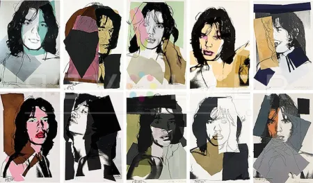 丝网印刷 Warhol - Mick Jagger Complete Portfolio