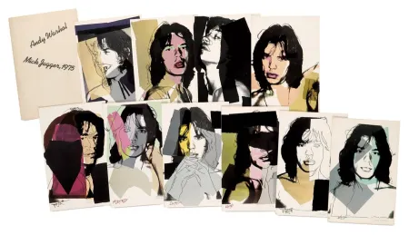 石版画 Warhol - Mick Jagger Portfolio