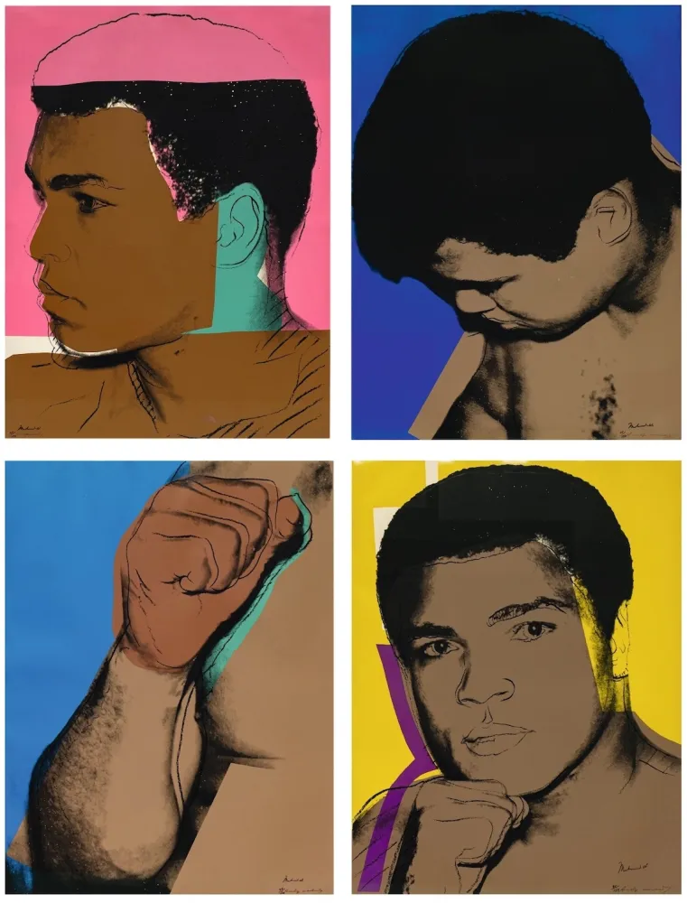 丝网印刷 Warhol - Muhammad Ali Complete Portfolio (Signed By Ali And Warhol)