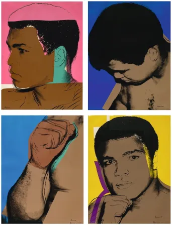 丝网印刷 Warhol - Muhammad Ali Complete Portfolio (Signed By Ali And Warhol)