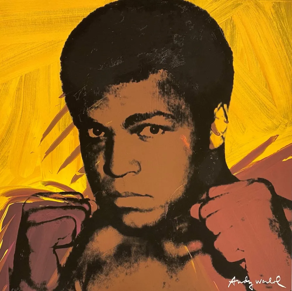 胶版印刷 Warhol - Muhammad Ali (Yellow)