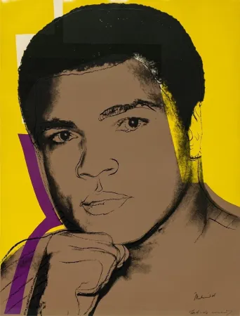 丝网印刷 Warhol - Muhammad Ali, Yellow (FS II.182)