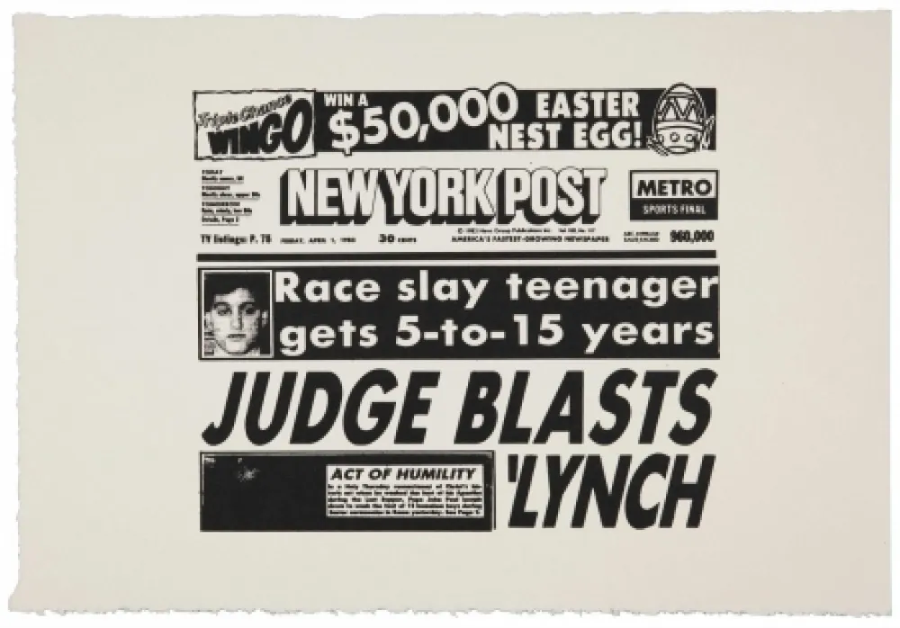 丝网印刷 Warhol - New York Post (Judge Blasts Lynch) (FS IIA.46)