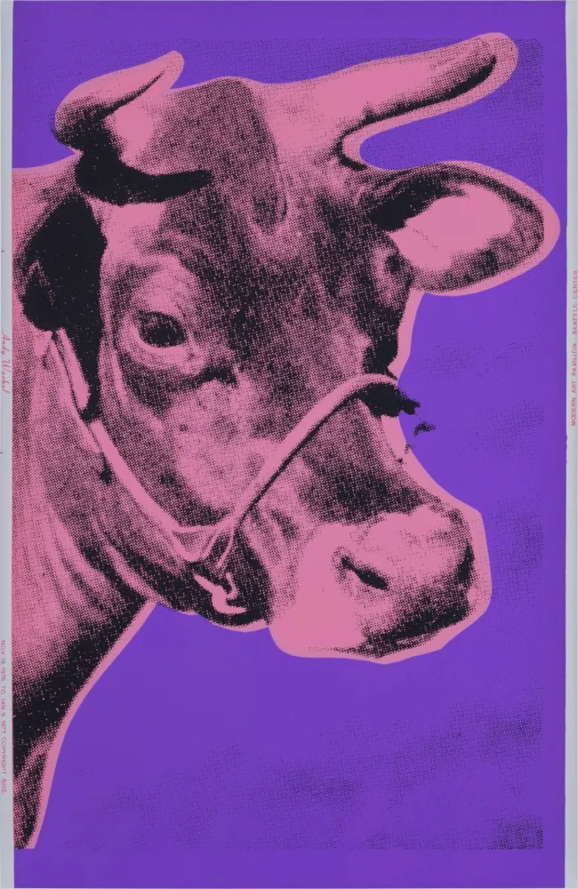 丝网印刷 Warhol - Pink COW