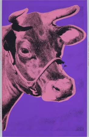 丝网印刷 Warhol - Pink COW