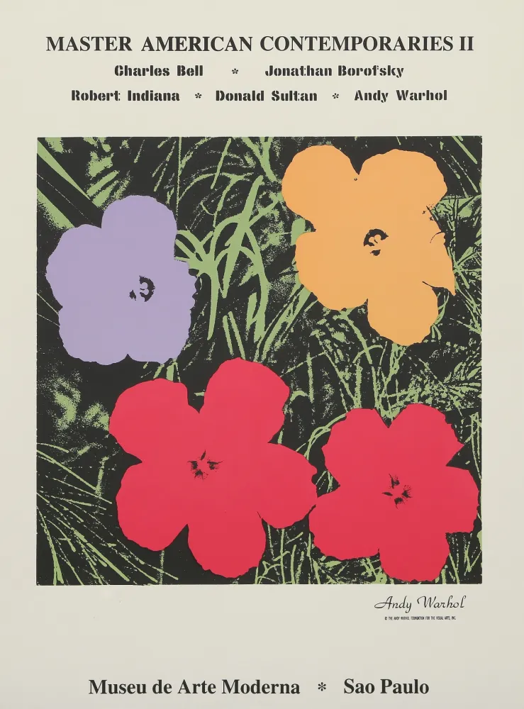 丝网印刷 Warhol - Poppy Flowers for the Museu de Arte de Moderna, Sao Paulo
