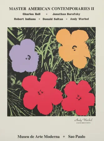 丝网印刷 Warhol - Poppy Flowers for the Museu de Arte de Moderna, Sao Paulo