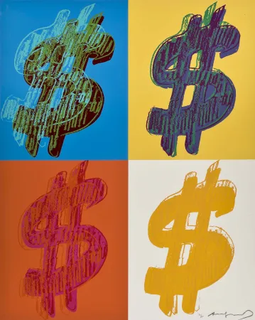 丝网印刷 Warhol - $ (Quadrant)