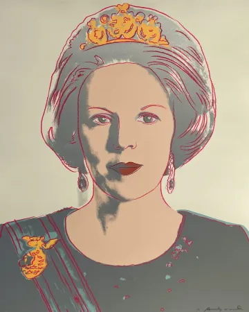 丝网印刷 Warhol - Queen Beatrix of the Netherlands 339