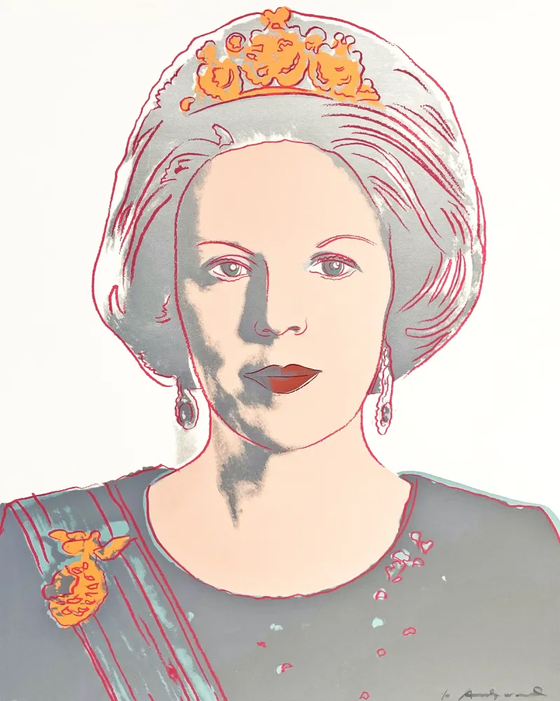 丝网印刷 Warhol - Queen Beatrix of the Netherlands 339
