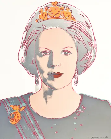 丝网印刷 Warhol - Queen Beatrix of the Netherlands 339
