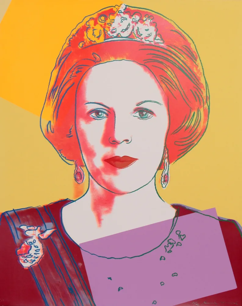 丝网印刷 Warhol - Queen Beatrix of the Netherlands 341