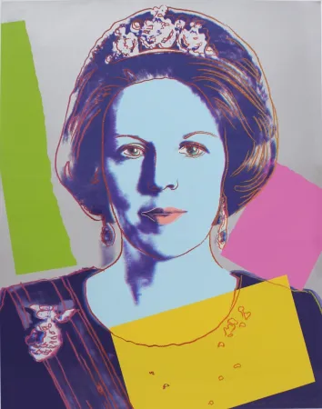 丝网印刷 Warhol - Queen Beatrix of the Netherlands: Royal Edition 340
