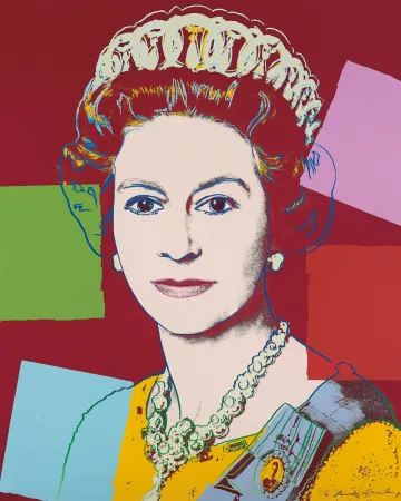 丝网印刷 Warhol - Queen Elizabeth 334 