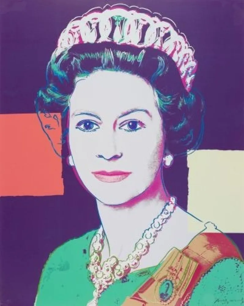 丝网印刷 Warhol - Queen Elizabeth II of the United Kingdom 335 by Andy Warhol