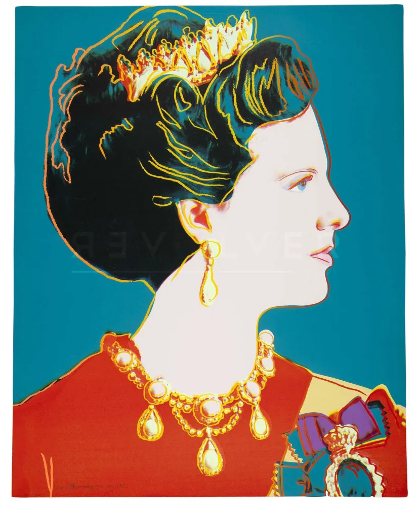 丝网印刷 Warhol - Queen Margrethe II of Denmark 343 by Andy Warhol