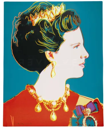 丝网印刷 Warhol - Queen Margrethe II of Denmark 343 by Andy Warhol