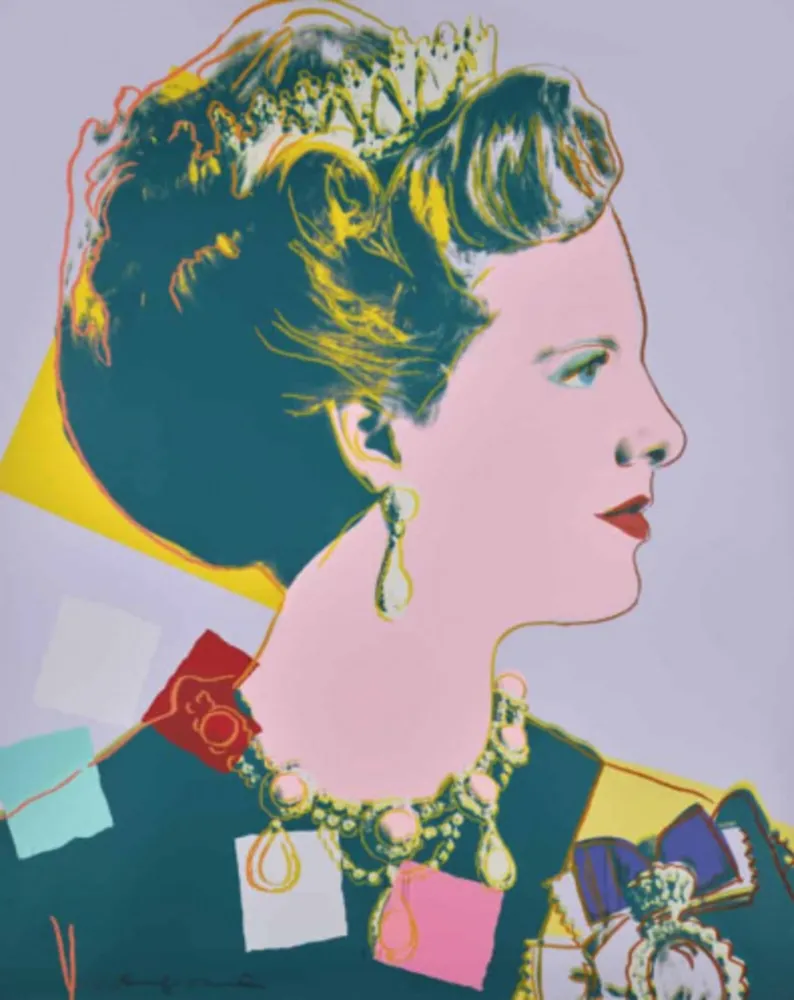 丝网印刷 Warhol - Queen Margrethe II of Denmark, FS II. 342A