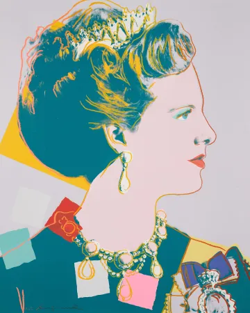 丝网印刷 Warhol - Queen Margrethe II of Denmark (FS II342)