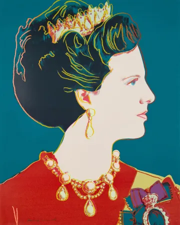 丝网印刷 Warhol - Queen Margrethe II of Denmark (FS II.343)