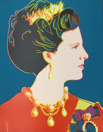 丝网印刷 Warhol - Queen Margrethe II of Denmark (FS II.343)
