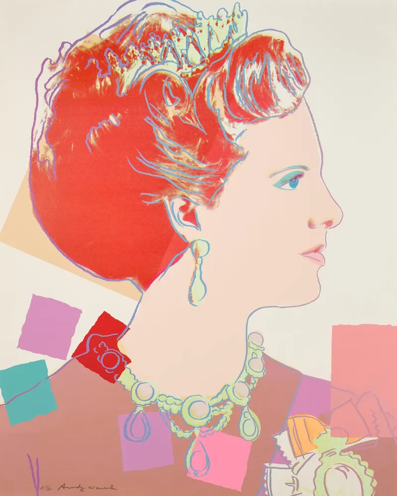 丝网印刷 Warhol - Queen Margrethe II of Denmark (FS II344)