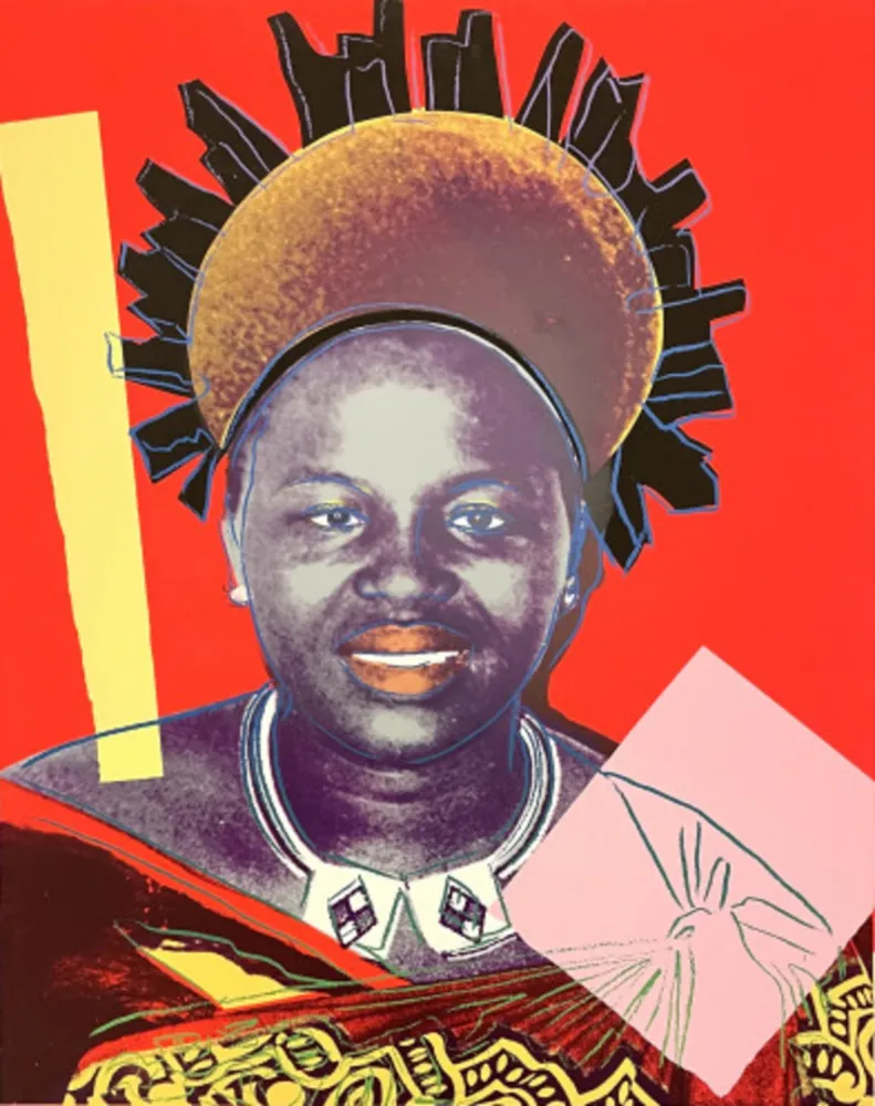 丝网印刷 Warhol - Queen Ntombi Twala of Swaziland