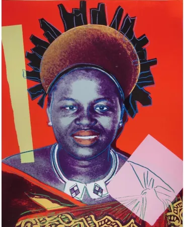 丝网印刷 Warhol - Reigning Queens: Queen Ntombi Twala of Swaziland