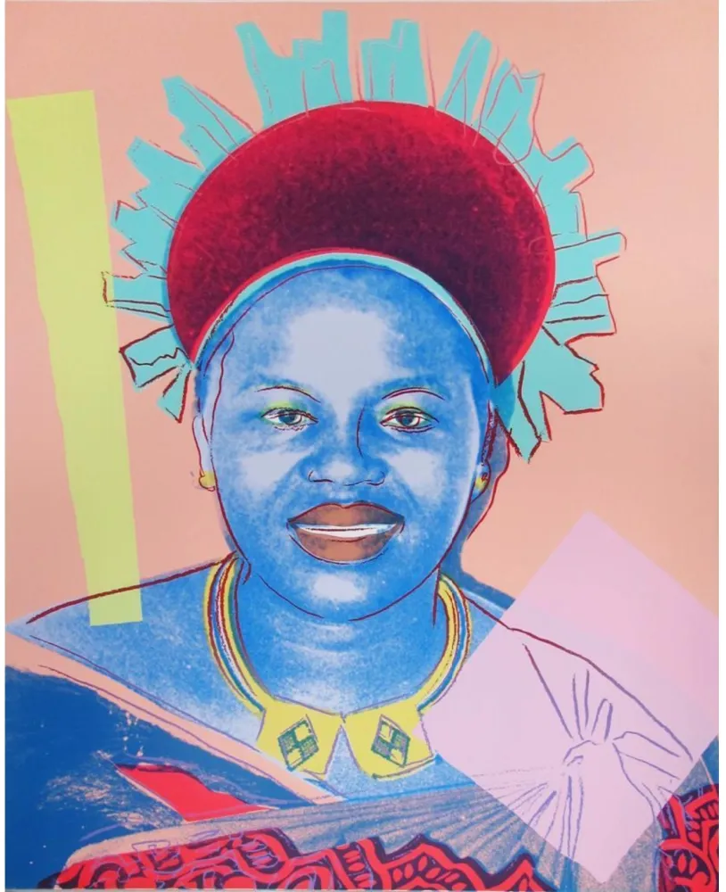 丝网印刷 Warhol - Reigning Queens: Queen Ntombi Twala of Swaziland