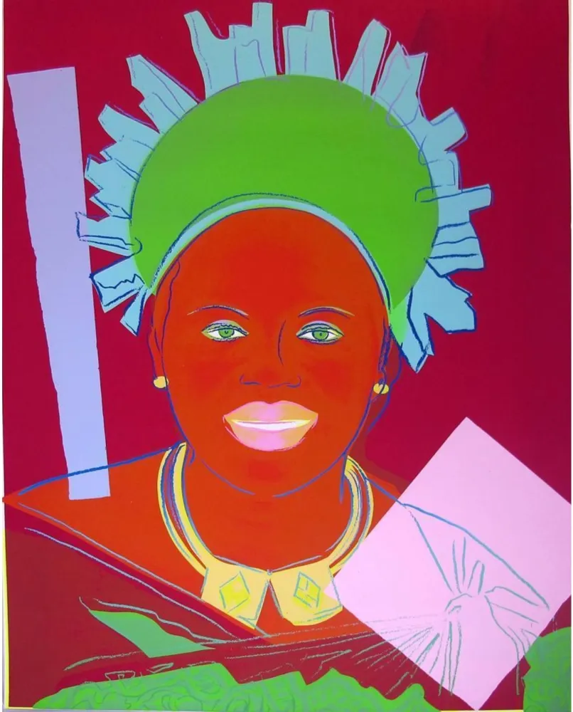 丝网印刷 Warhol - Reigning Queens: Queen Ntombi Twala of Swaziland
