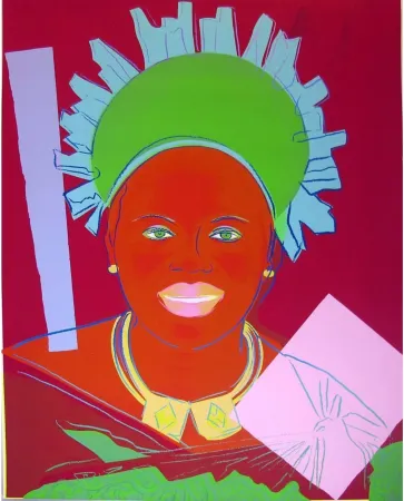 丝网印刷 Warhol - Reigning Queens: Queen Ntombi Twala of Swaziland