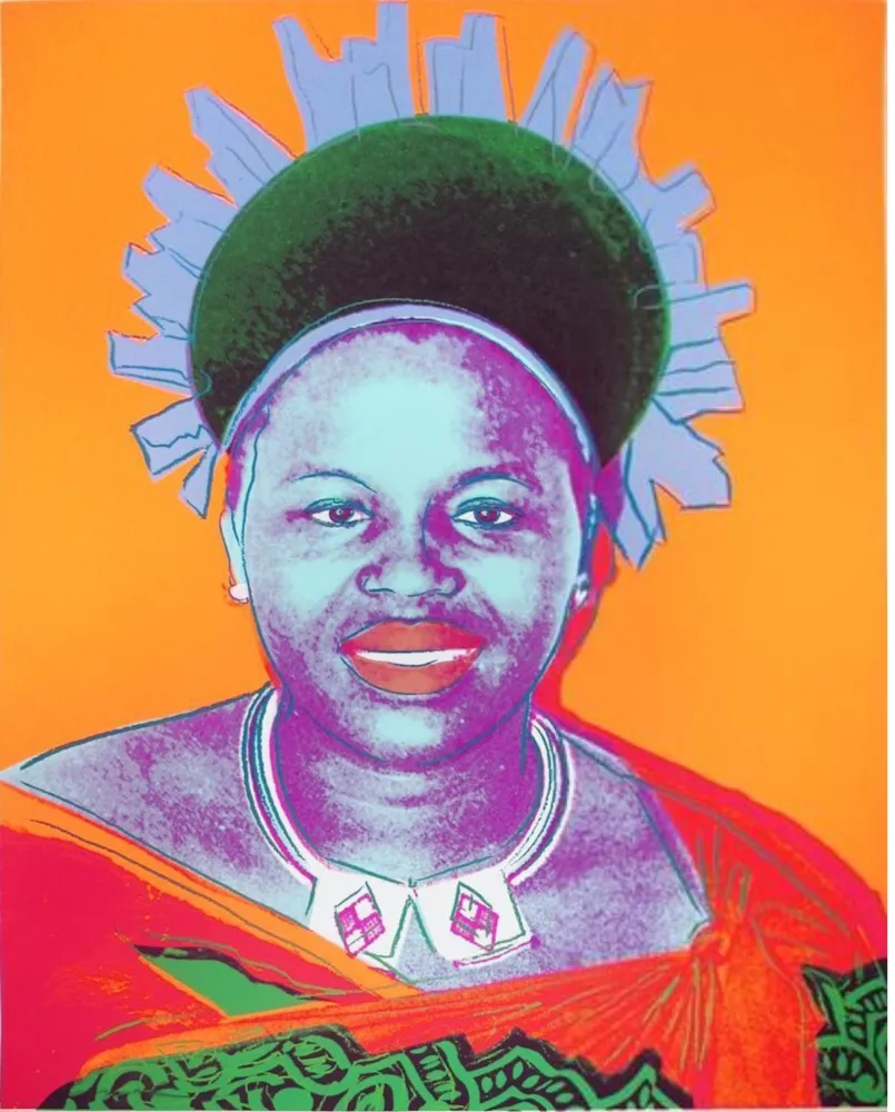 丝网印刷 Warhol - Reigning Queens: Queen Ntombi Twala of Swaziland