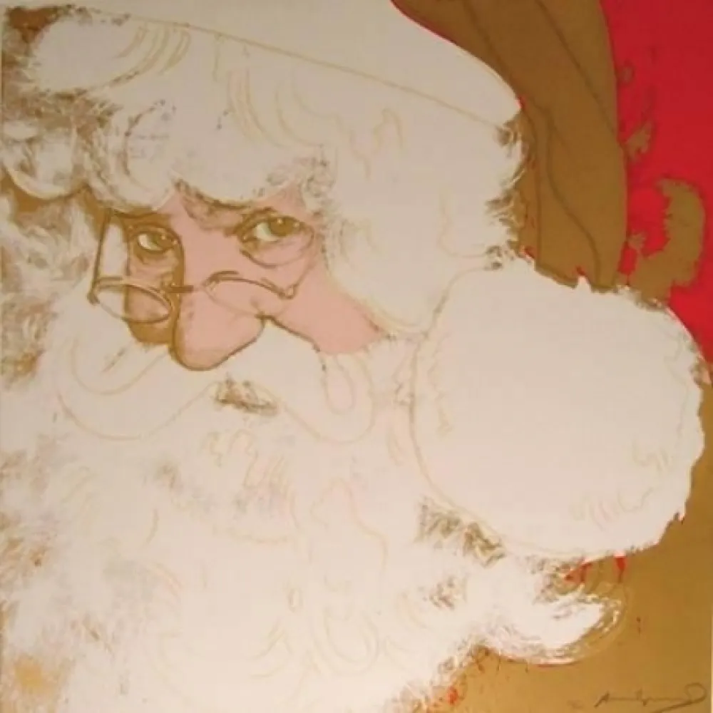 丝网印刷 Warhol - Santa Claus