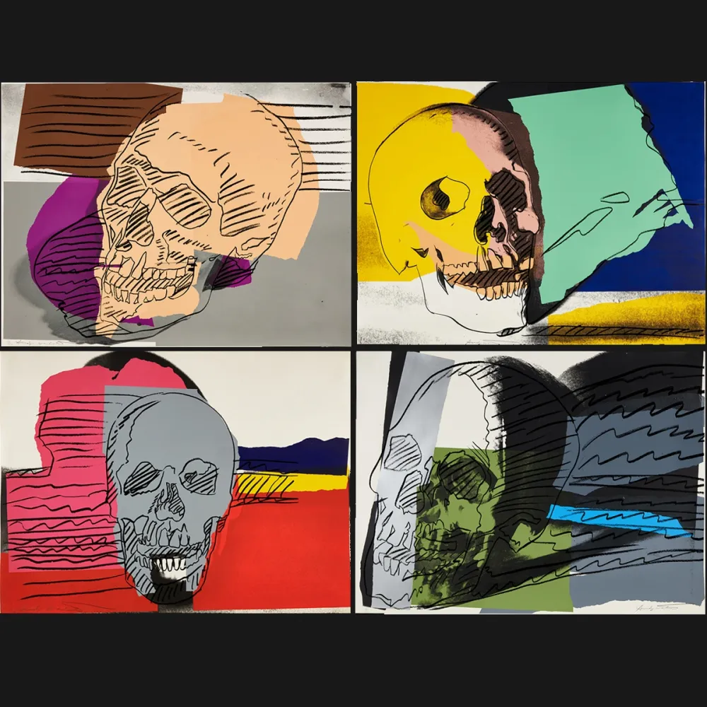 丝网印刷 Warhol - Skulls Complete Portfolio (FS II.157-160)
