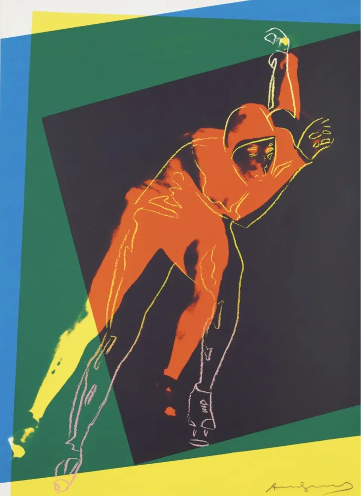 丝网印刷 Warhol - Speed Skater 2 (from Art and Sports Portfolio)