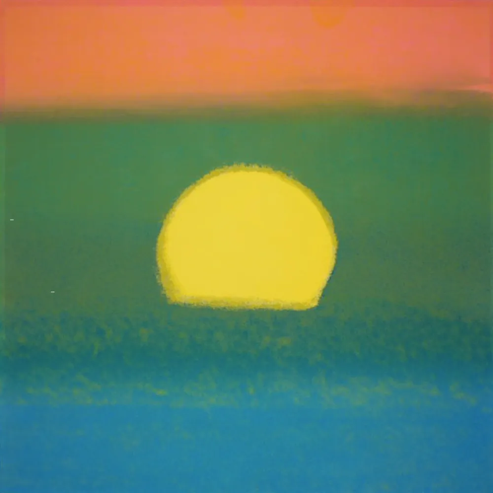 丝网印刷 Warhol - Sunset (Unique) (Blue/Green/Orange/Yellow)