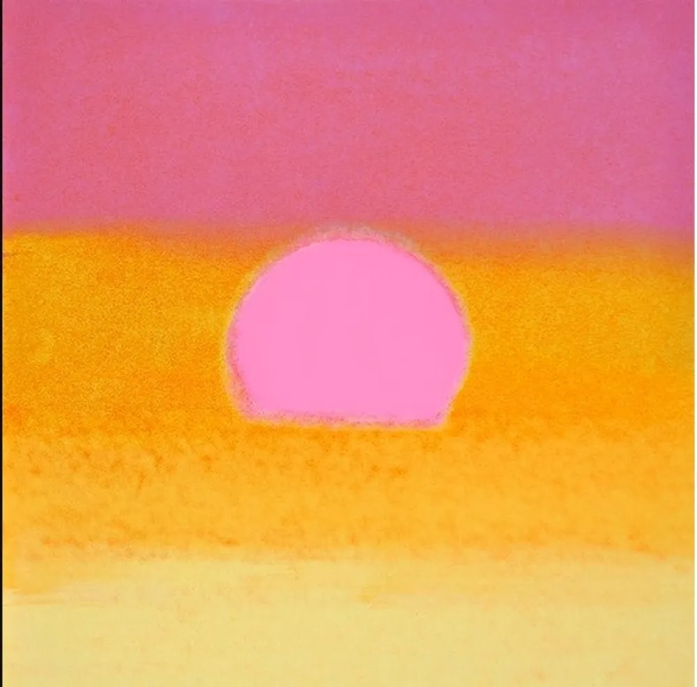 丝网印刷 Warhol - Sunset (Unique) (Pink/Yellow)
