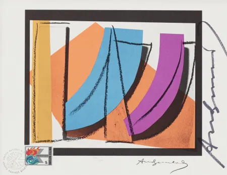 胶版印刷 Warhol - U.N. Stamp II.185 (with U.S. stamp)