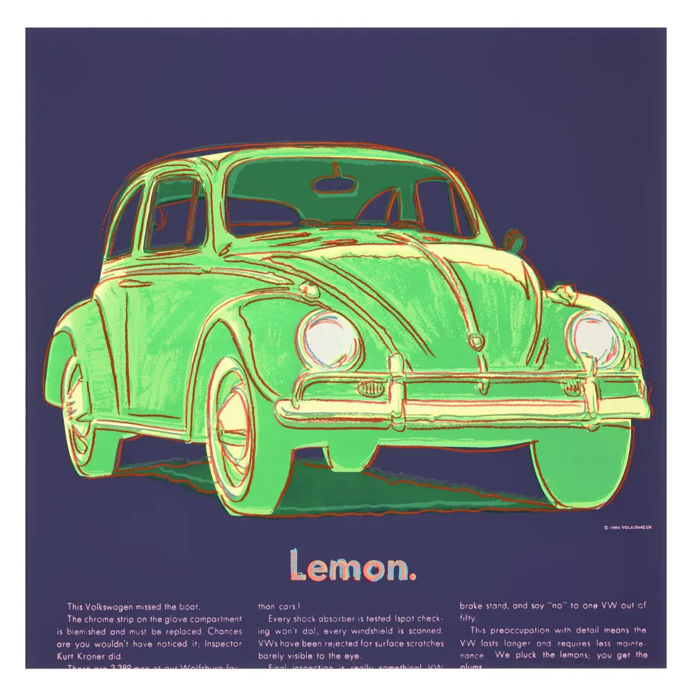 丝网印刷 Warhol - Volkswagen
