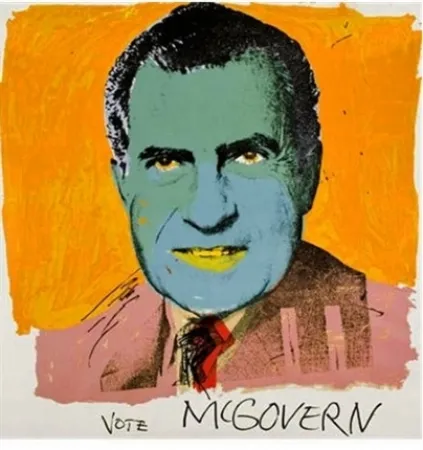 丝网印刷 Warhol - Vote McGovern