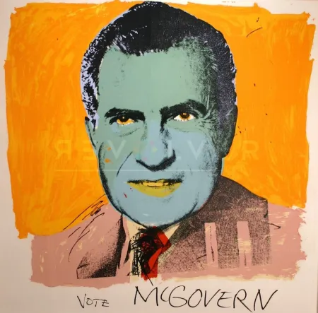 丝网印刷 Warhol - Vote McGovern 84