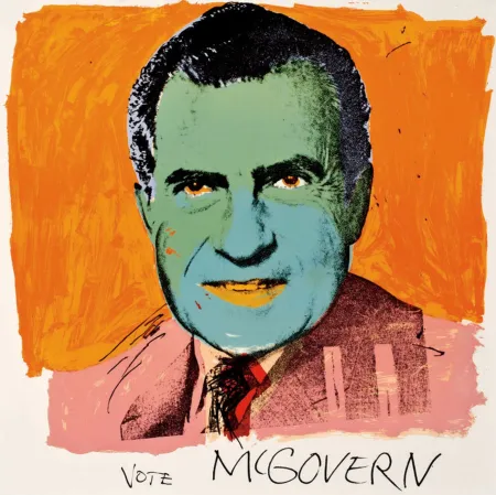 丝网印刷 Warhol - Vote McGovern 84