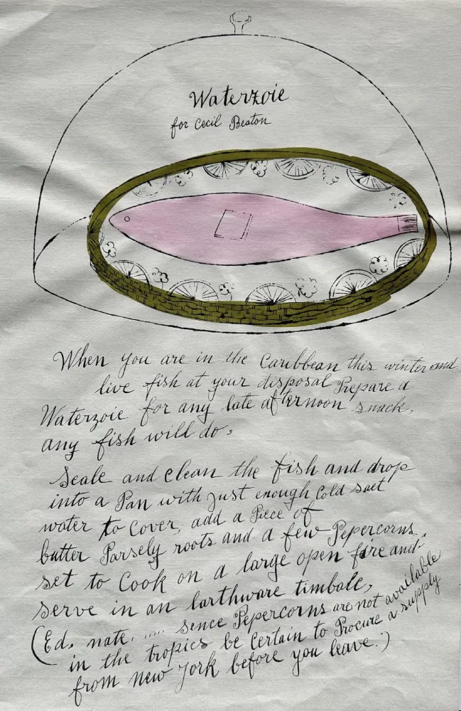 胶版印刷 Warhol - Wild Raspberries IV.126A (Waterzoie for Cecil Beaton)