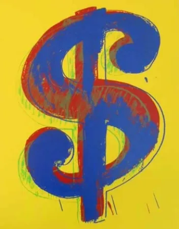 丝网印刷 Warhol - Yellow Dollar