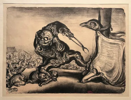 石版画 Weber - Der Zungerzieher (oder Die Leserrevolte)