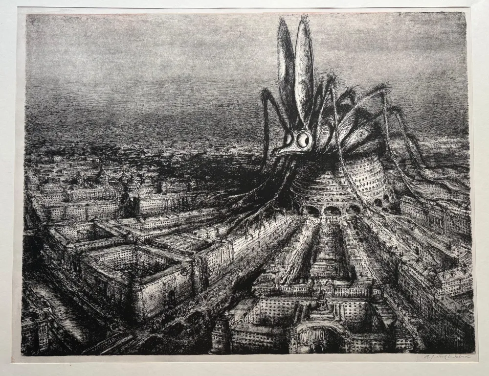 石版画 Weber - Die Angst regiert