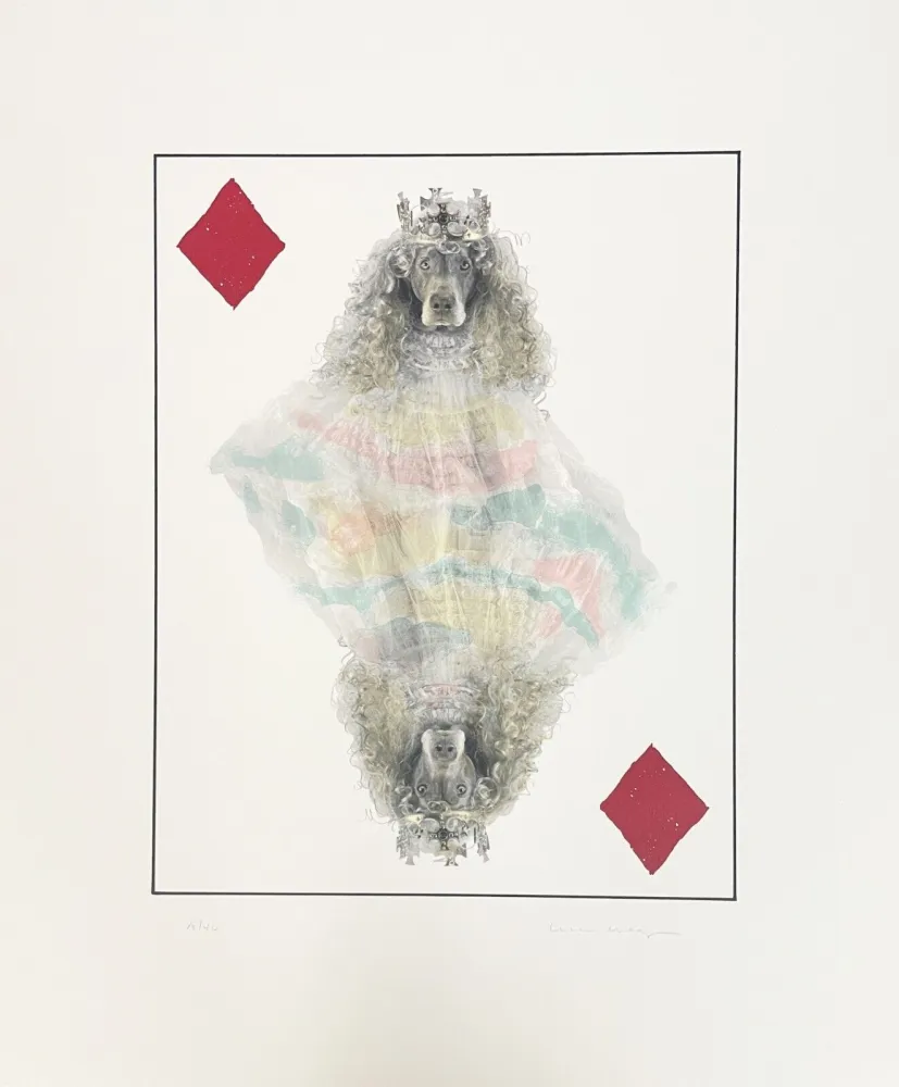 石版画 Wegman - Royal Flush (Diamonds)