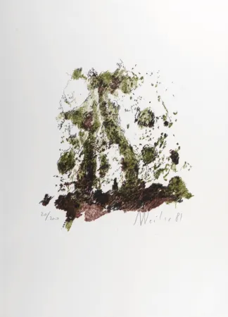 石版画 Weiler - Composition, 1987 - Hand-signed